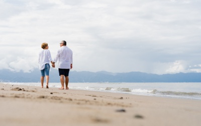 a couple on a beach